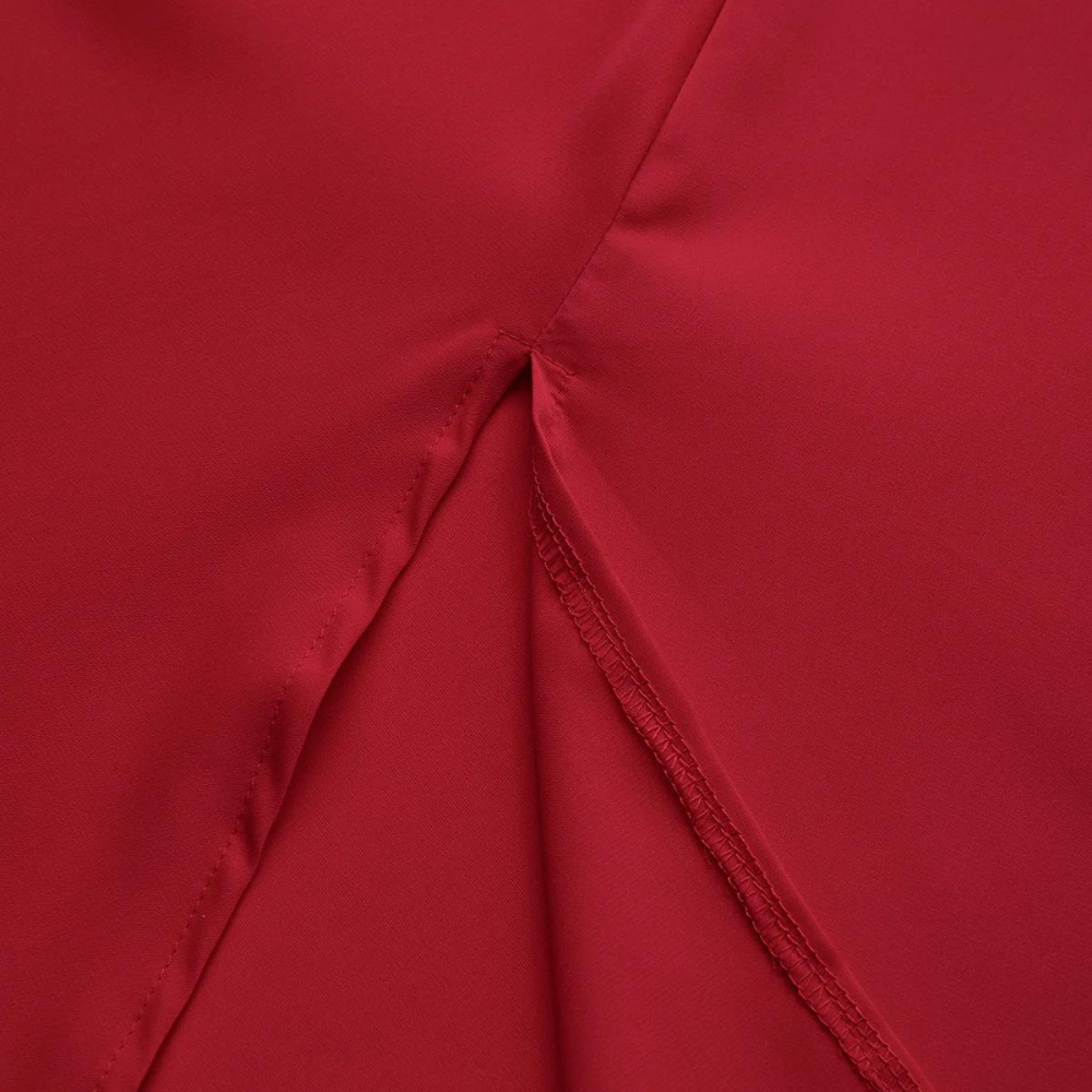 Elegante Rode Lente-Zomer Jurk