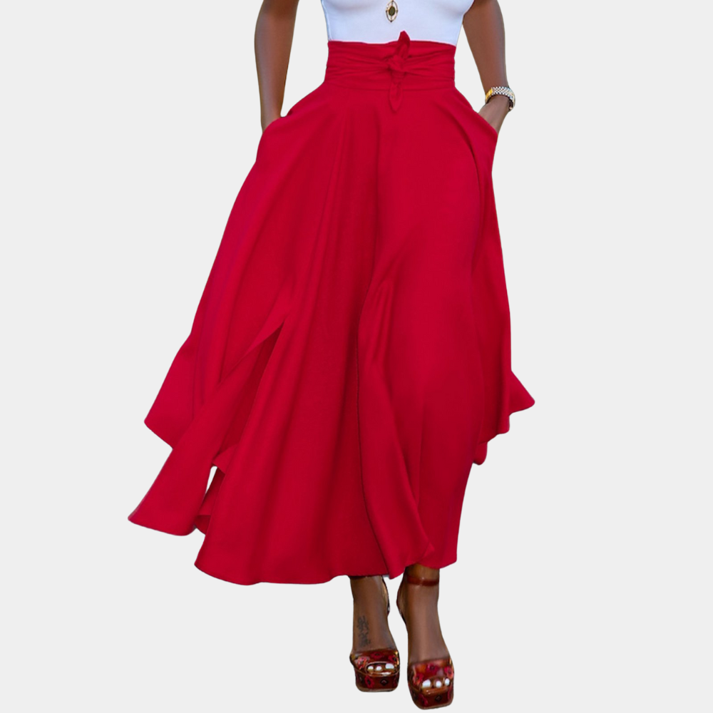 Elegante Rode Lente-Zomer Jurk