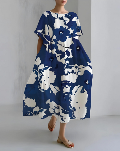 Elegante Susanne Jurk met Ronde Hals
