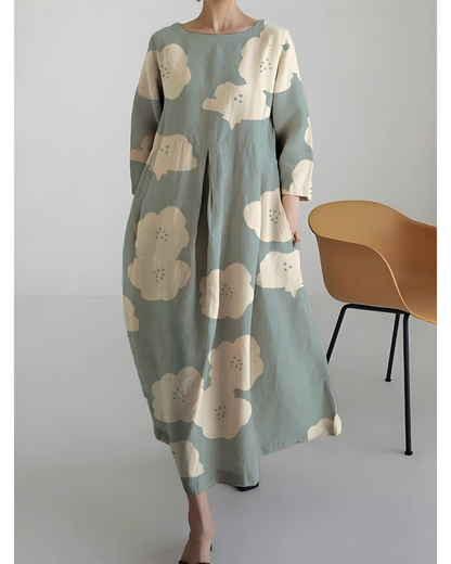 Elegante Susanne Jurk met Ronde Hals