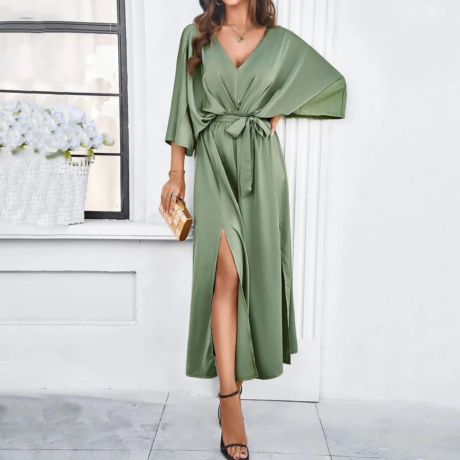 Elegante V-hals Lentejurk Patricia