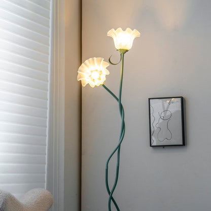 Elegante Vloerlamp Armando - Metalen met Bloemen
