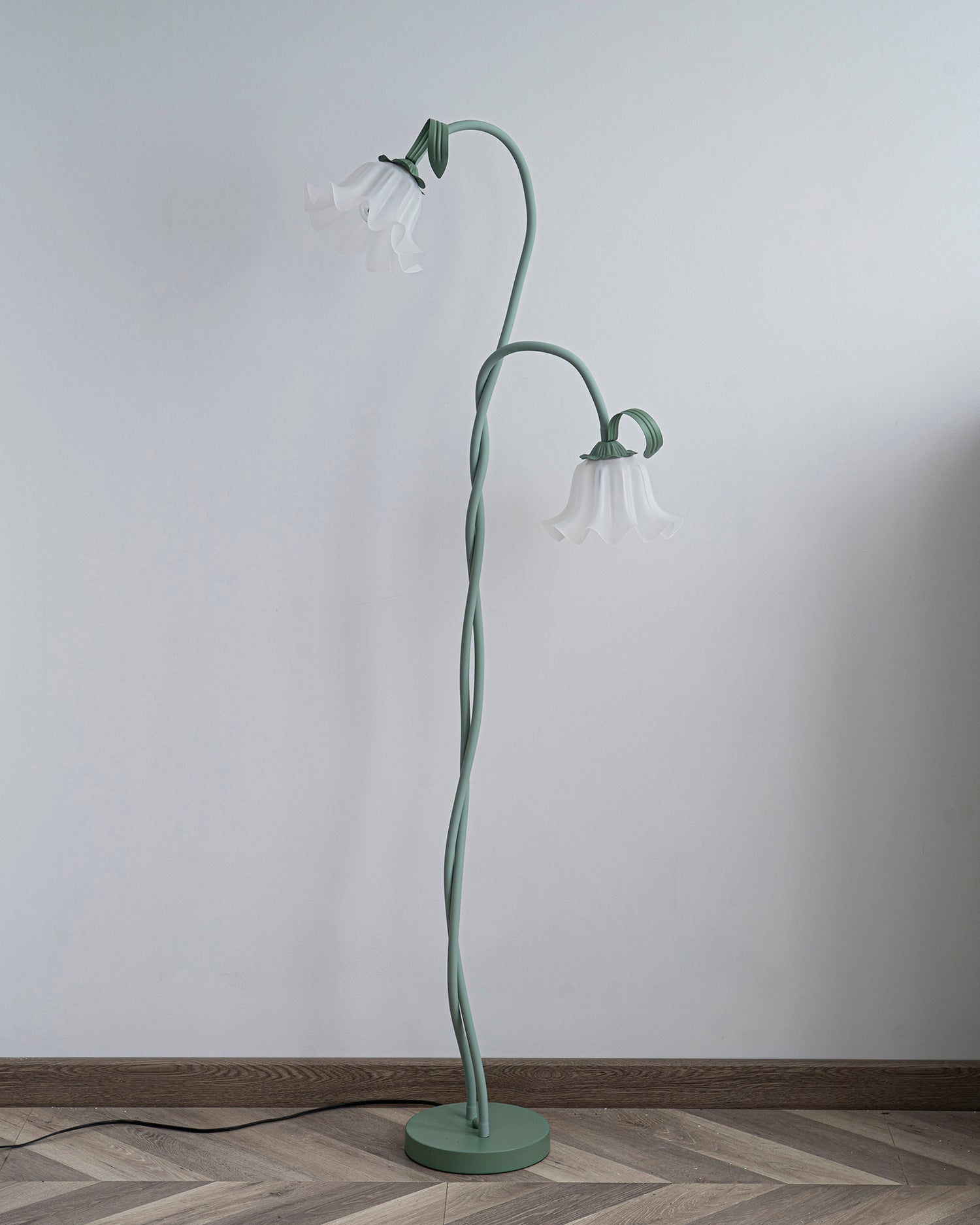 Elegante Vloerlamp Armando - Metalen met Bloemen