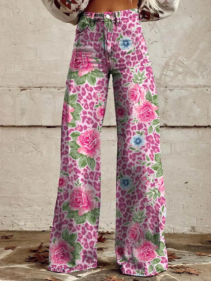 Elegante Wijde Damesbroek met Volants