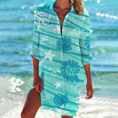 Elegante Zomerjurk met Bloemenprint voor Dames