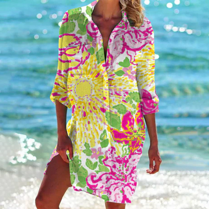 Elegante Zomerjurk met Bloemenprint voor Dames