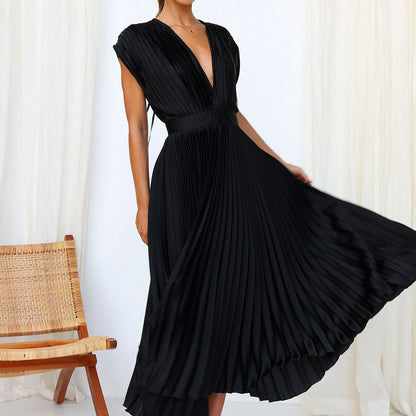 Elegante Zomerjurk met V-Hals Design