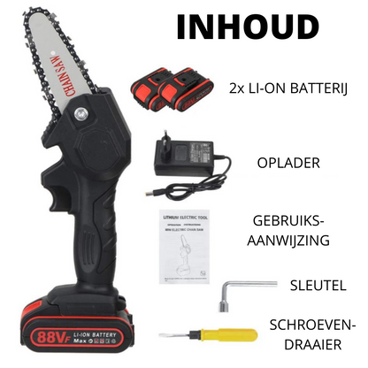 Elektrische Accu Snoei- en Snijkettingzaag Pro