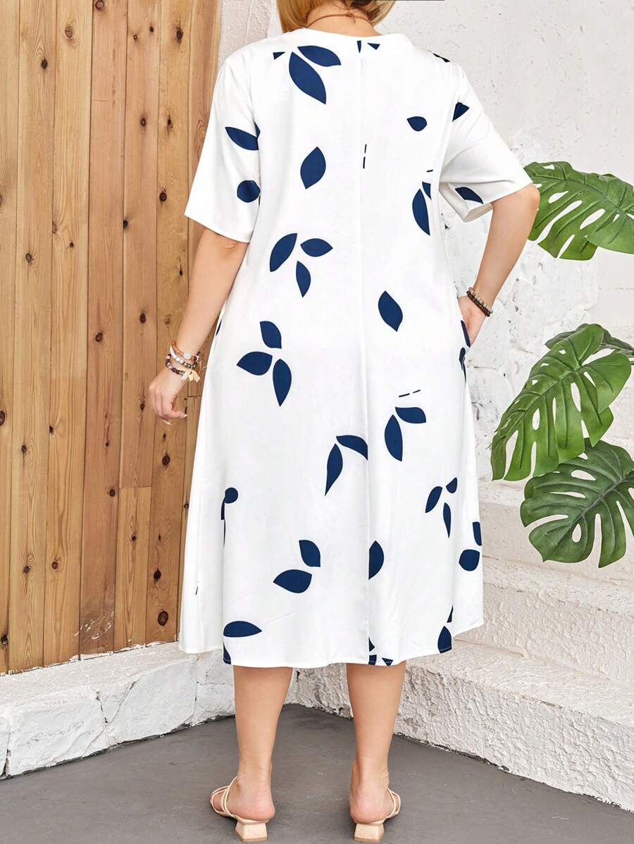 Elowen Midi-jurk met Unieke Print