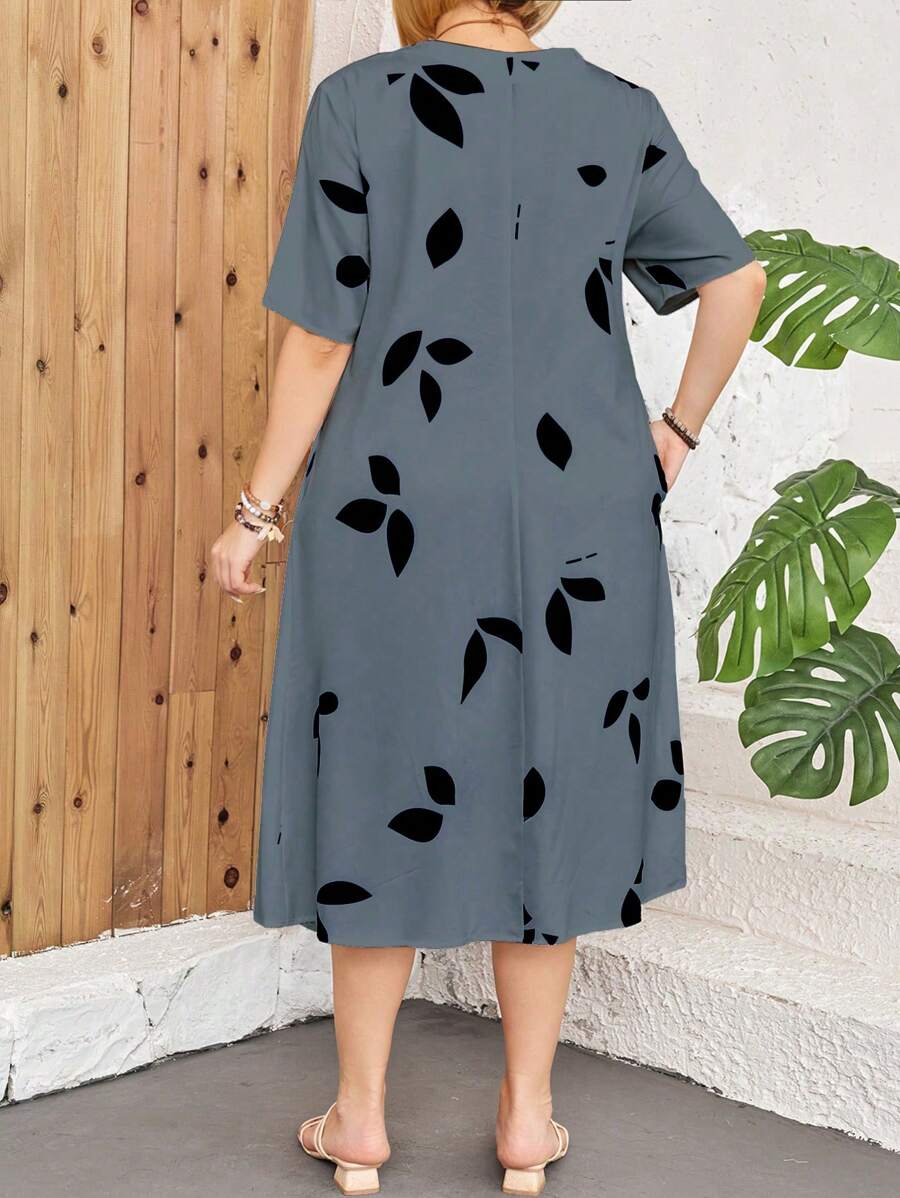 Elowen Midi-jurk met Unieke Print
