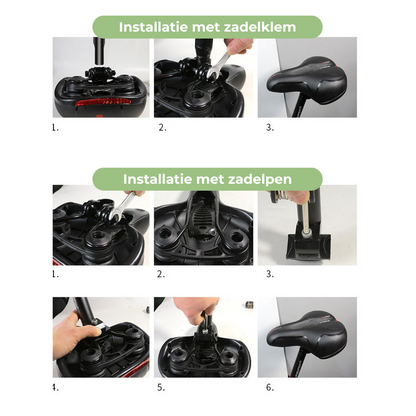 Ergonomisch Comfortabel Fietszadel met Schokdemping