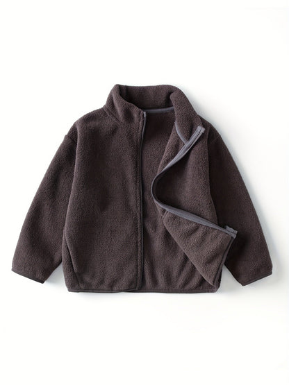 Fenley Kinder Fleecejas Effen Kleur
