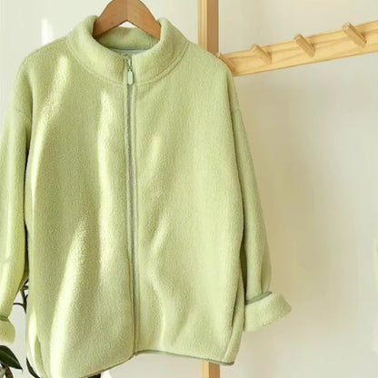 Fenley Kinder Fleecejas Effen Kleur