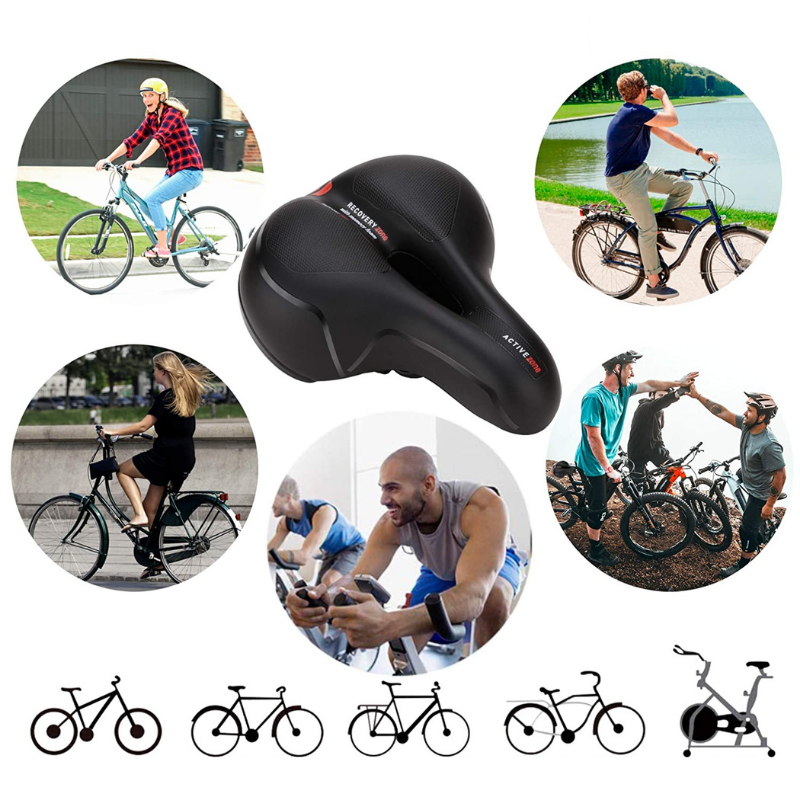 Fietszadel met Verlichting en Comfortabel Design