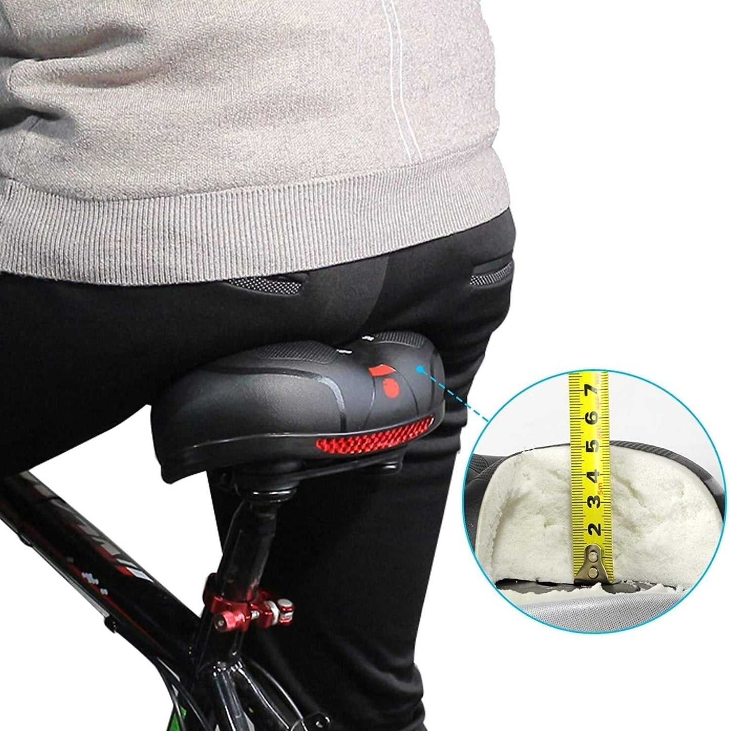 Fietszadel met Verlichting en Comfortabel Design