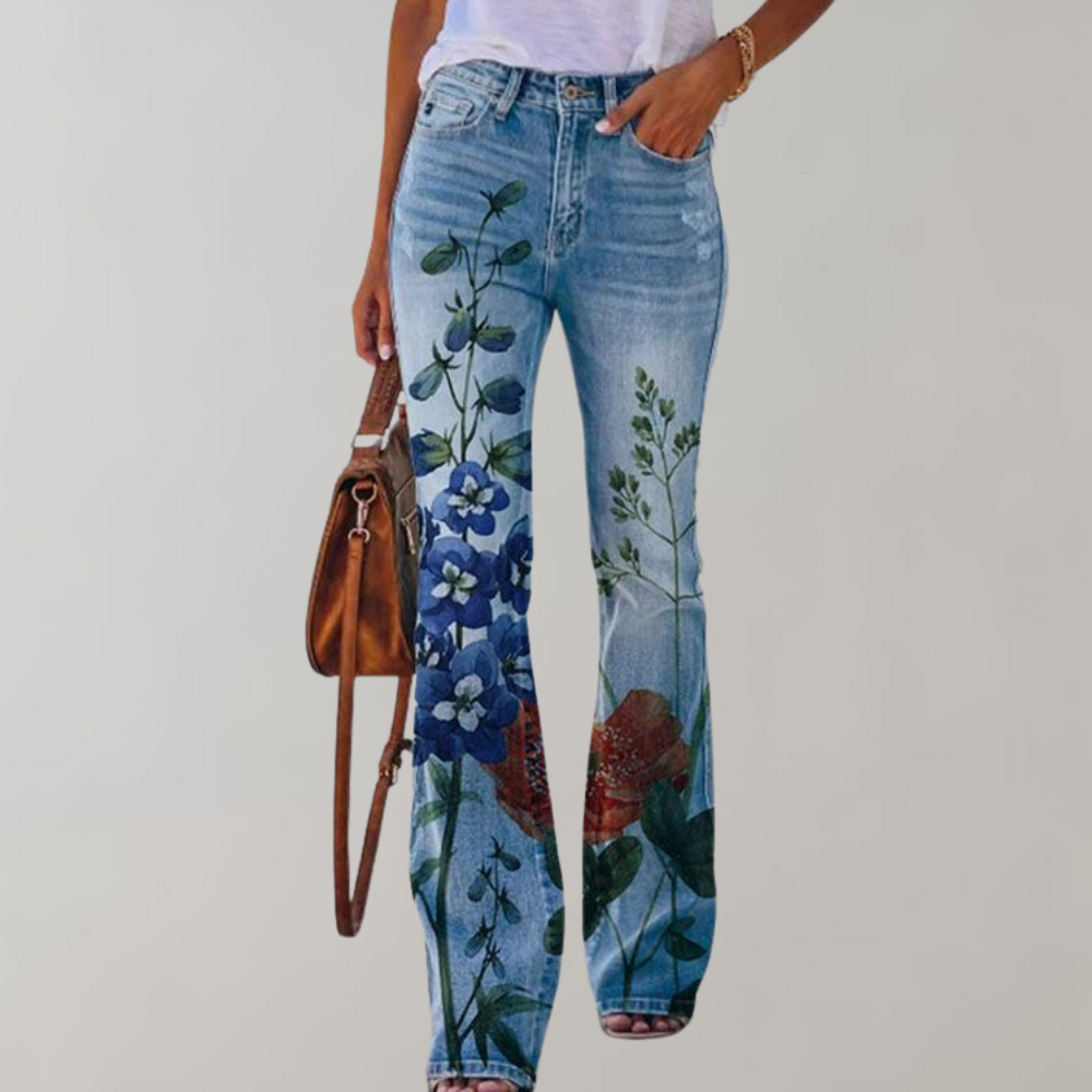 Flare Denim Damesbroek - Piper Stijlvol Design
