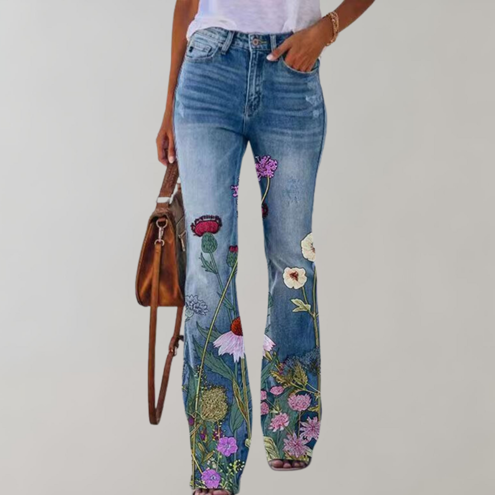 Flare Denim Damesbroek - Piper Stijlvol Design