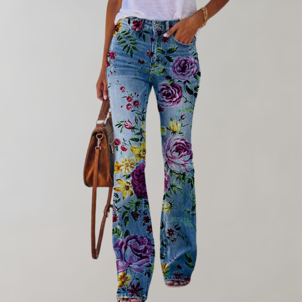 Flare Denim Damesbroek - Piper Stijlvol Design
