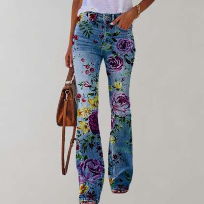 Flare Denim Damesbroek - Piper Stijlvol Design