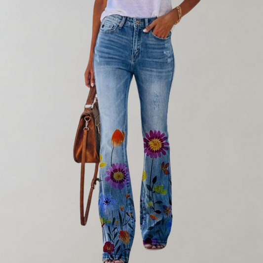 Flare Denim Damesbroek - Piper Stijlvol Design