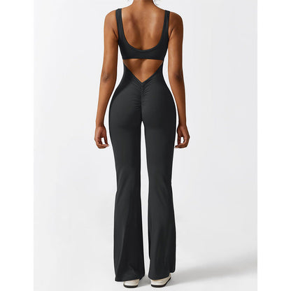 Flared Jumpsuit voor Yoga en Fitness