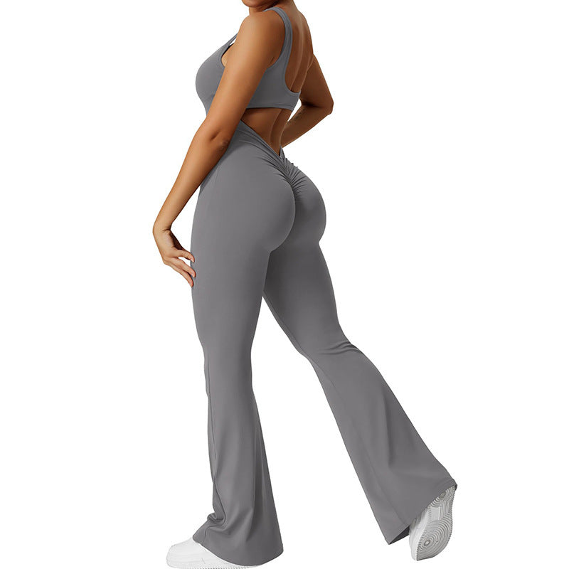 Flared Jumpsuit voor Yoga en Fitness