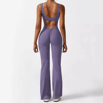 Flared Jumpsuit voor Yoga en Fitness