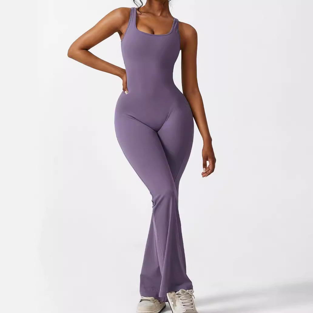 Flared Jumpsuit voor Yoga en Fitness