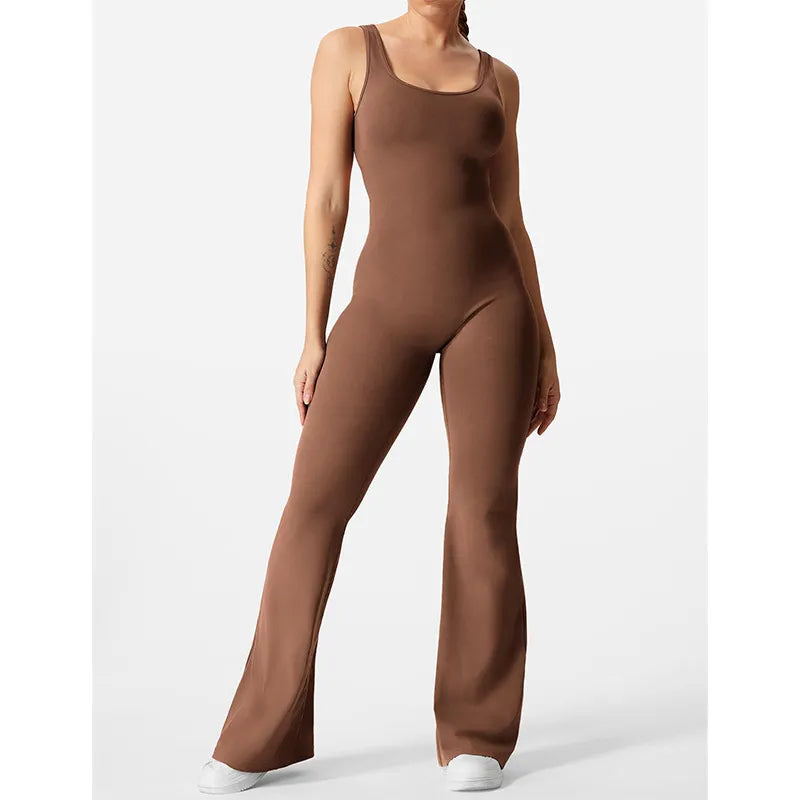 Flared Jumpsuit voor Yoga en Fitness