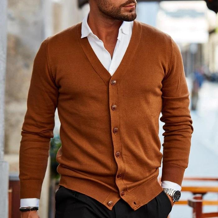 Florentin Casual Herenvest met Knopen