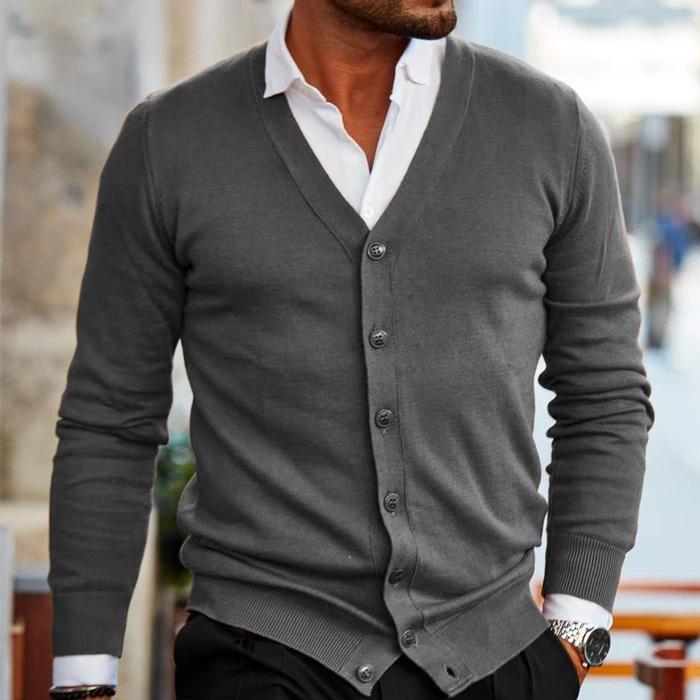 Florentin Casual Herenvest met Knopen