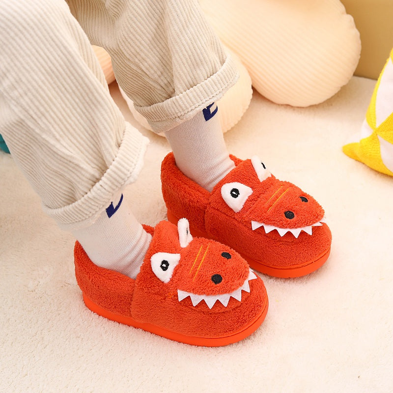 Fluffy Dinosaurus Pantoffels voor Peuters