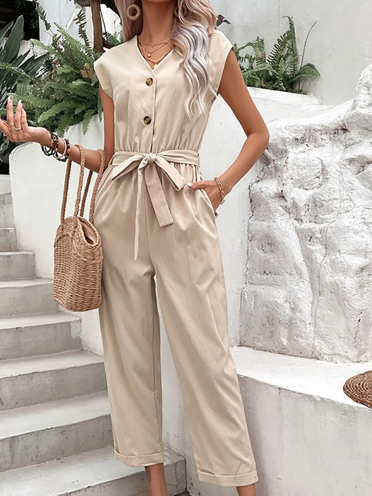 Francesca Zomerse Stijlvolle Dames Jumpsuit