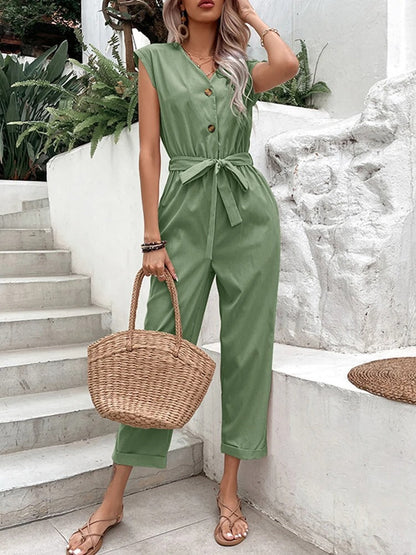 Francesca Zomerse Stijlvolle Dames Jumpsuit