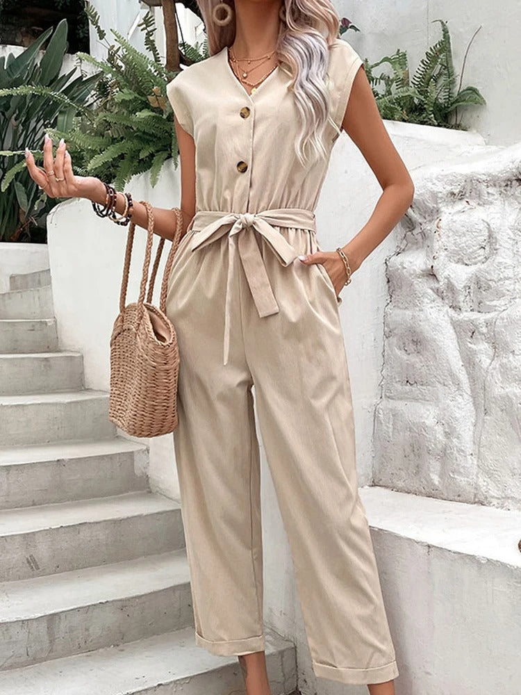 Francesca Zomerse Stijlvolle Dames Jumpsuit