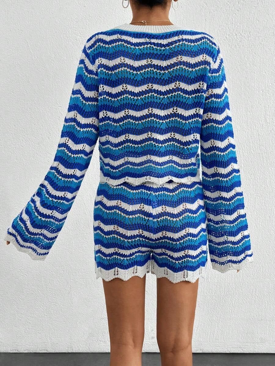 Gehaakte Strandset: Top & Short Cover-Up