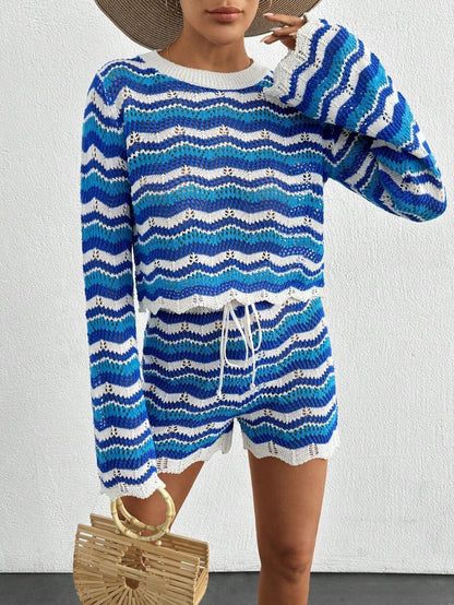 Gehaakte Strandset: Top & Short Cover-Up