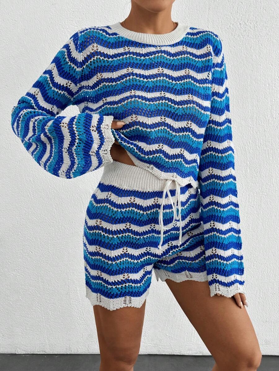 Gehaakte Strandset: Top & Short Cover-Up