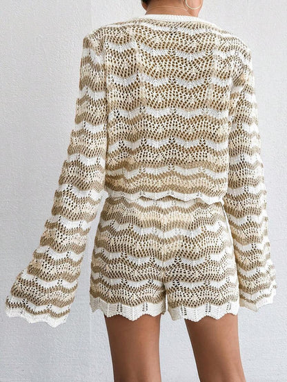 Gehaakte Strandset: Top & Short Cover-Up