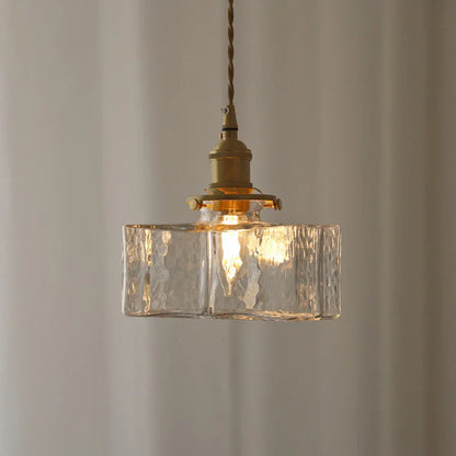Gervasio Glazen Hanglamp Met Gouden Snoer - Chic