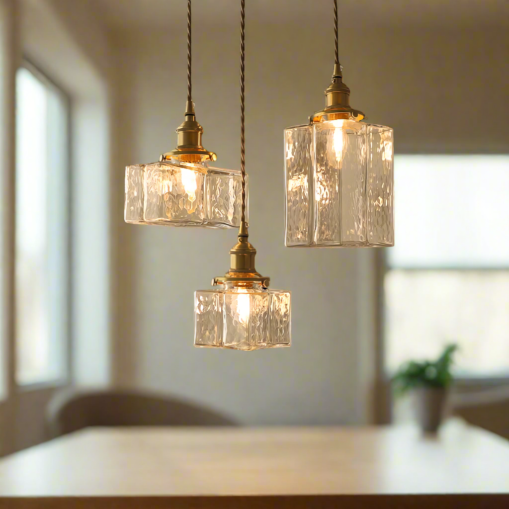 Gervasio Glazen Hanglamp Met Gouden Snoer - Chic