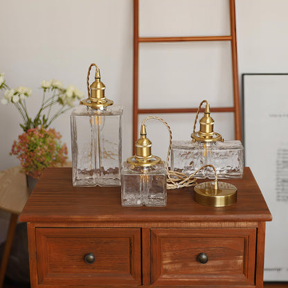 Gervasio Glazen Hanglamp Met Gouden Snoer - Chic