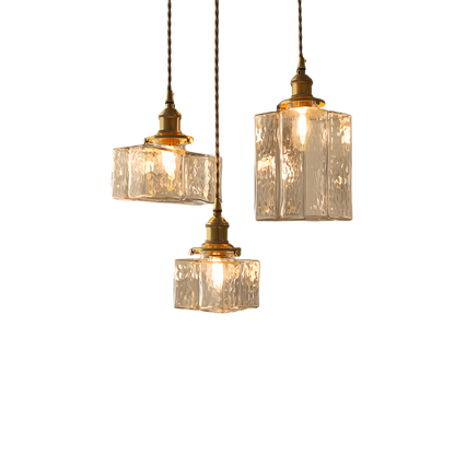 Gervasio Glazen Hanglamp Met Gouden Snoer - Chic
