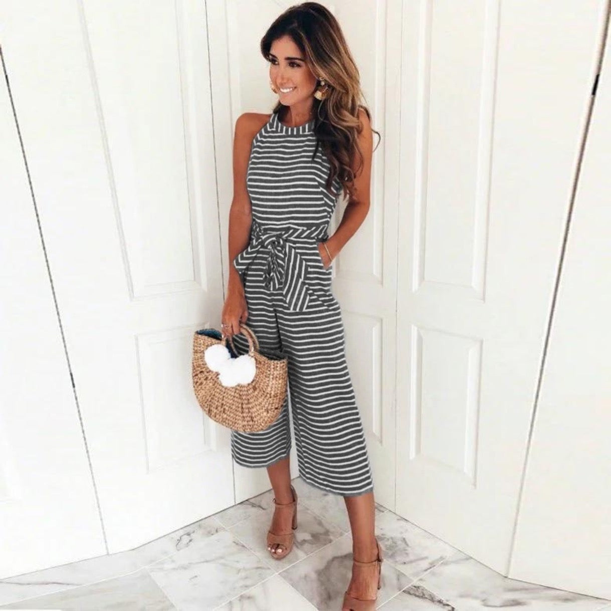Gestreepte Jumpsuit Gianna - Elegante Stijl