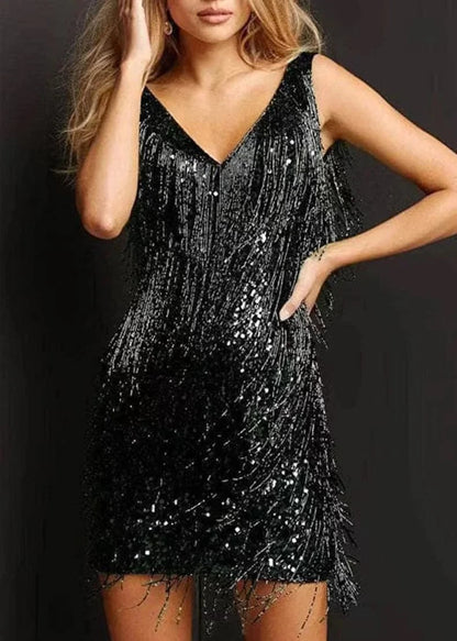 Glamoureuze Pailletten Flapper Jurk voor Dames