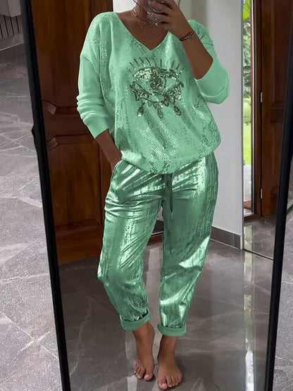 Glanzende Dames Kledingset - Zomerstijl