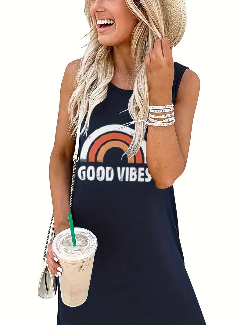 Good Vibes Jurk - Stijlvolle Anja
