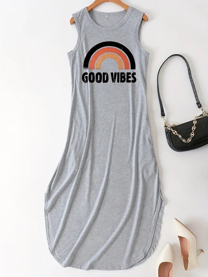 Good Vibes Jurk - Stijlvolle Anja