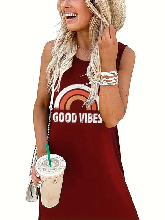 Good Vibes Jurk - Stijlvolle Anja