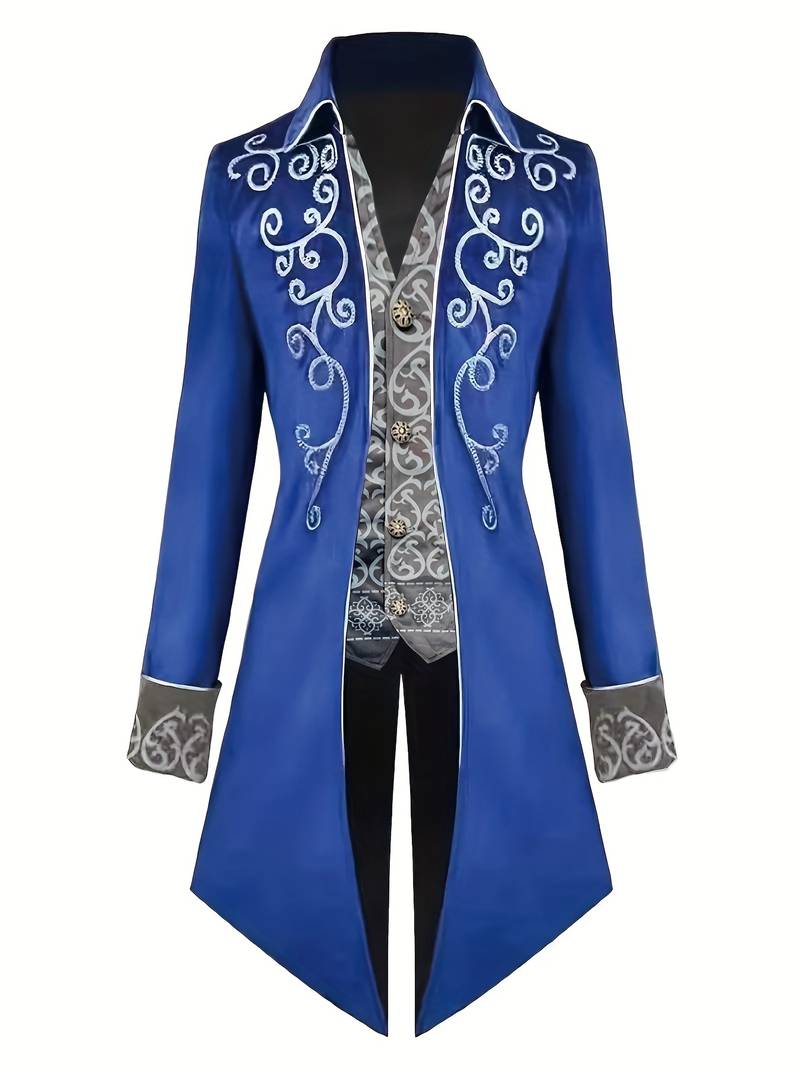 Gothic Blazer Middeleeuws Kostuum Steampunk Herenjas